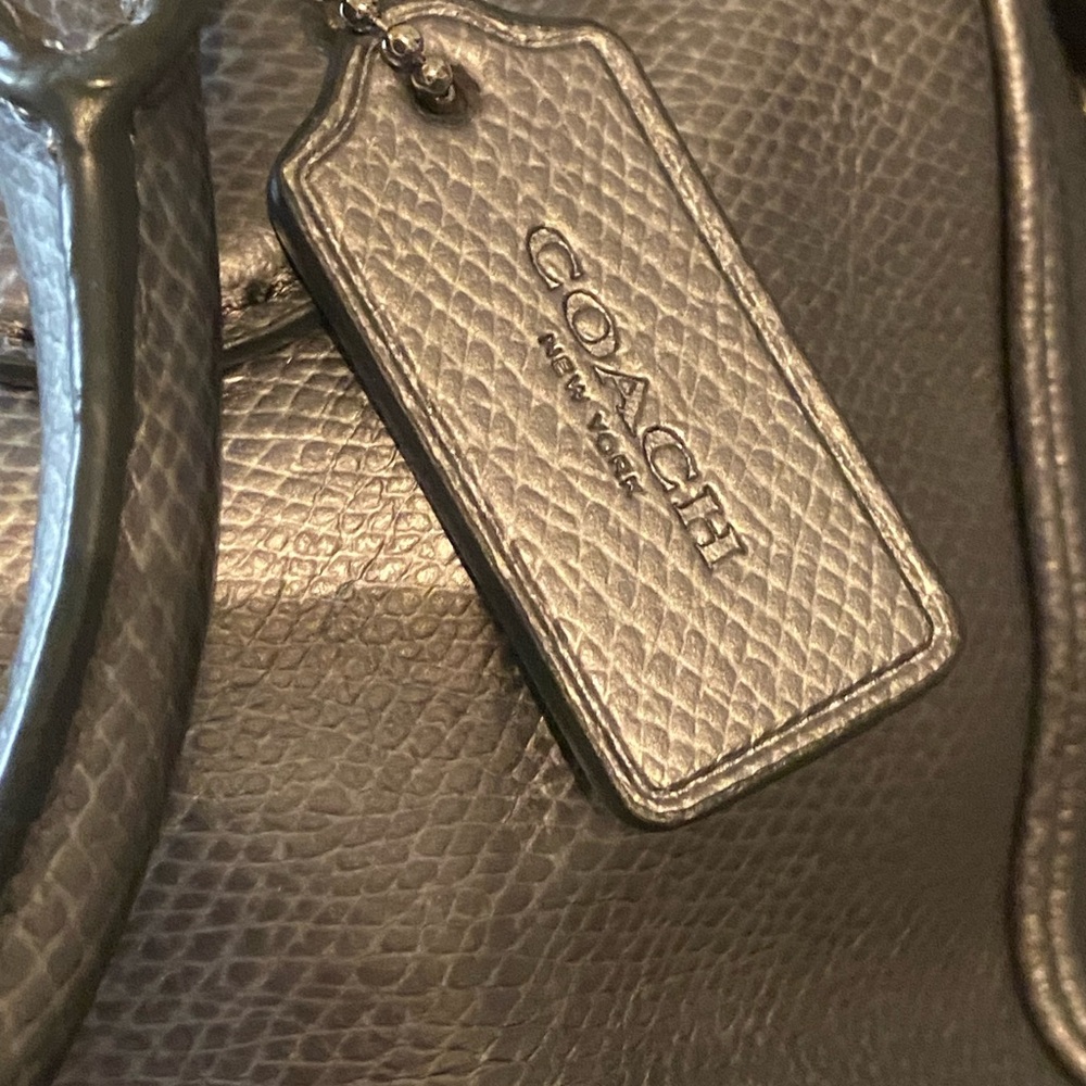 Coach Metallic Silver Bennett EUC - image 8